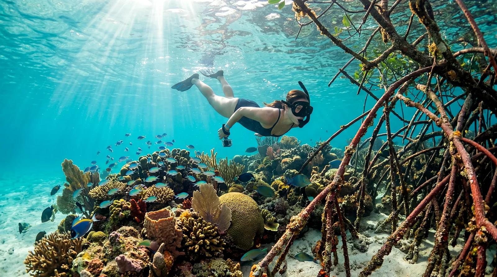 Snorkel y censo de estrellas de mar